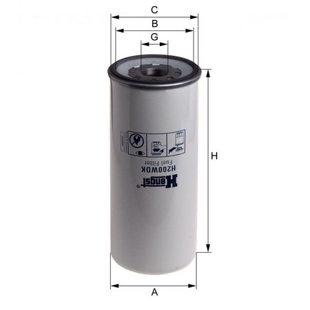 HENGST Fuel Filter O.E.M., H200WDK H200WDK